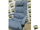Кресло КР85 (Яппи) ТГ СП ХРОМ К65 (ткань Крафт лазурная)