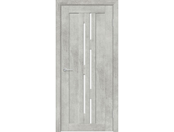 Дверь со стеклом ЭкоСтиль 37 бетон серый