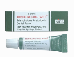 Паста для полости рта от стоматита и воспалений Trinolone oral paste NIDA (5 гр)