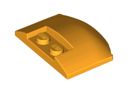 Wedge 3 x 4 x 2/3 Triple Curved, Bright Light Orange (93604 / 6218142)