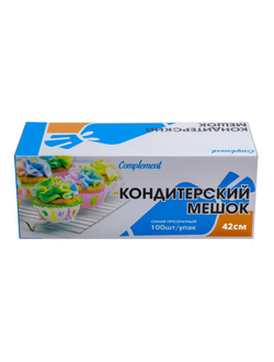 Мешки кондитерские в рулоне (синие, 100 шт.), 42см