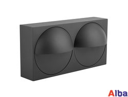 светильник светодиодный уличный на стену дома с поворотным модулем