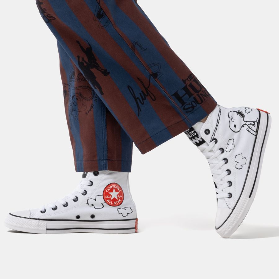 Кеды Converse Snoppy Peanuts "СНУПИ" белые высокие Chuck Taylor All Star