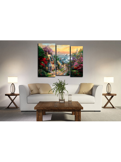 Модульная картина &quot;Старинный город&quot;