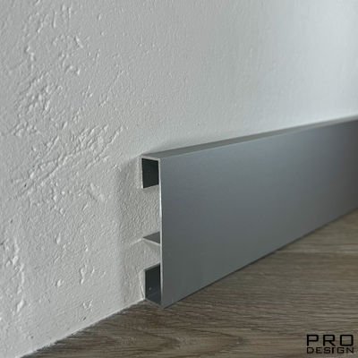 Вставка плинтус 1965 для плинтуса Pro Design 2,7 м.п. (12х80 мм) Анодированный
