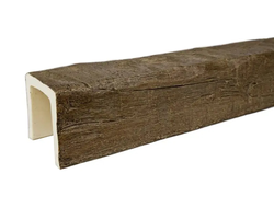 Декоративная балка из полиуретана. Полиуретановая фальшбалка Country Decor рубленая кантри