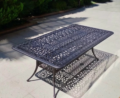 Обеденная группа из литого алюминия Louis 8