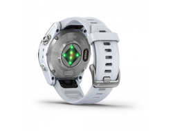 Умные часы Garmin Epix Pro (Gen 2) Standard Edition 42 мм, серебристый корпус, белый ремешок 010-02802-01