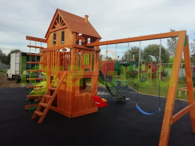 Детская площадка IgraGrad Шато 2 с трубой (Домик) купить в Воронеже