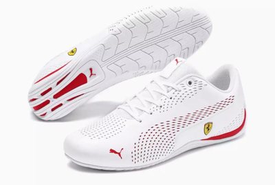 Puma Scuderia Ferrari Drift Cat 5 Ultra 2 White Rosso Corsa