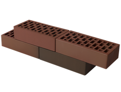 Кирпич баварская кладка бордо гладкий Браер 1 НФ