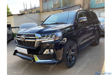 Рестайлинг Land Cruiser 200 из 2012 в 2021 TRD (фары Lexus)