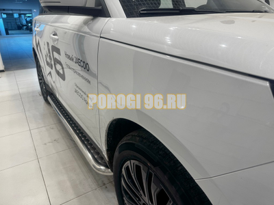 Пороги с накладным листом Папа Тюнинг d53 для JAECOO J6 2026-