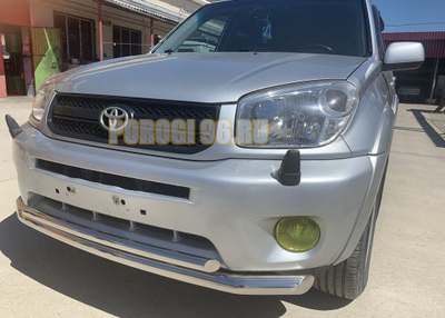 Защита переднего бампера двойная d60/42 для Toyota Rav4 (2000-2005)