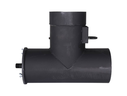 Патрубок дымохода ROMMER вертикальный D=150, L=304, H=396 (Арт. RSB-1110-041395)