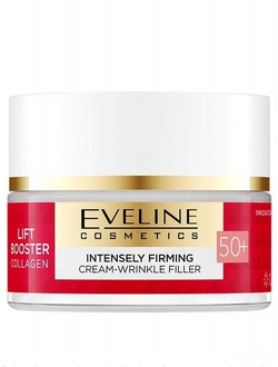 EVELINE LIFT BOOSTER COLLAGEN Укрепляющий крем-корректор против морщин 50+ день/ночь 50 мл