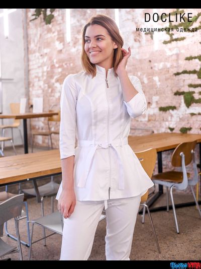 БЛУЗА DOCLIKE DL423 белая