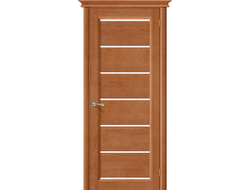 Массив дверь М2 светлый лак