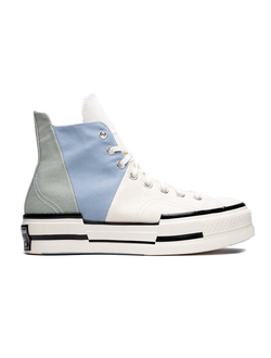 Кеды Converse Chuck 70 Plus Hi Summit Sage разноцветные высокие на платформе A04370C
