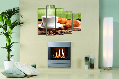 Модульная картина "Горячий сладкий кофе"