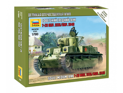 Сборная модель: (Звезда 6247) Советский средний танк Т-28 обр. 1936/обр. 1940