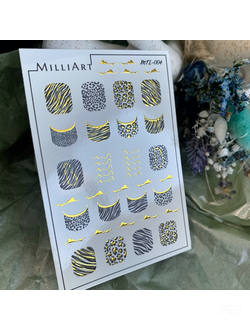 Слайдер-дизайн MilliArt Nails Металл MTL-004