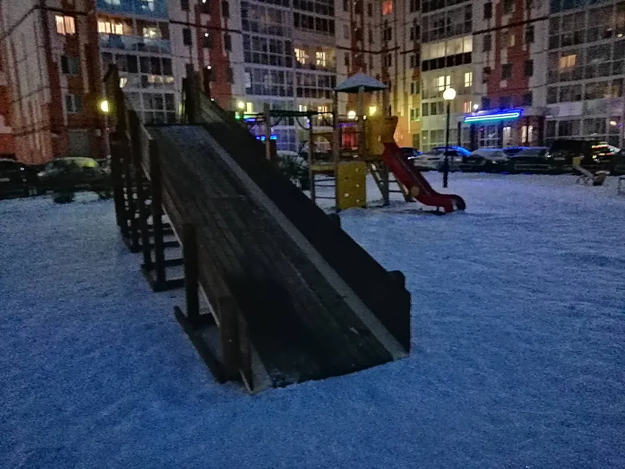 Зимняя горка Максон 2000, пер. Овражный, Томск