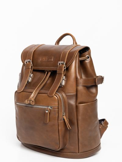 Кожаный рюкзак Volturno NEW Premium brown (арт. 3004-63)