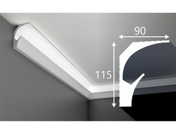 Карниз Cosca К025 Экополимер 115х90х2000мм белый