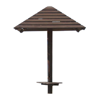 Зонт из дерева со скамьей