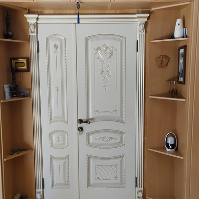 СОНАТА-2 В3. СЛОНОВАЯ КОСТЬ/ ПАТИНА ЗОЛОТО. ПОЛОТНО ГЛУХОЕ