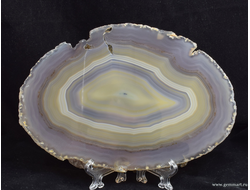 Агат - полированный спил - 174*120*5мм