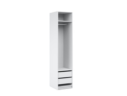 Открытая гардеробная РОНДО набор 50.3 Белый