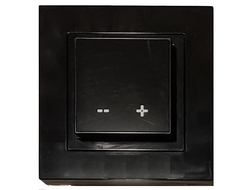 Терморегулятор сенсорный с датчиком теплого пола Warmfloor ET44W, черное стекло с модулем Wi-Fi