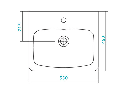Подстолье "РИО 50" в комплекте с умывальником Santek "Нео-50" 2 двери