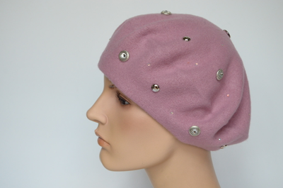 Берет Vizio 3633 темно розовый