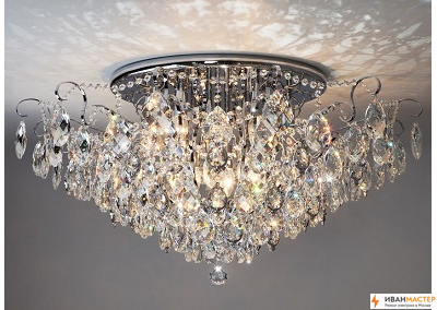 Замена люстры на потолке в квартире и доме в Москве ИВАНМАСТЕР