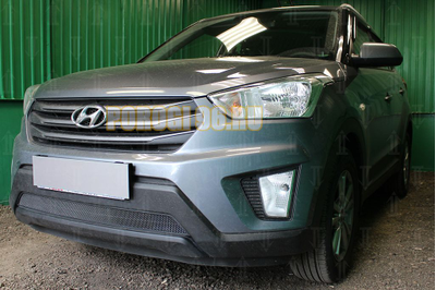 Защита радиатора Hyundai Creta 2016- black