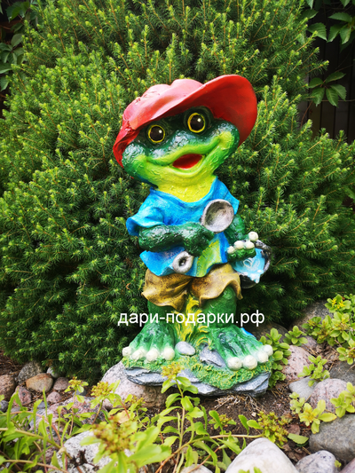 Лягушка с ложкой - загребушкой - все деньги в дом !!! 50*28см   3,2кг   полистоун Россия 3259/011279-1**