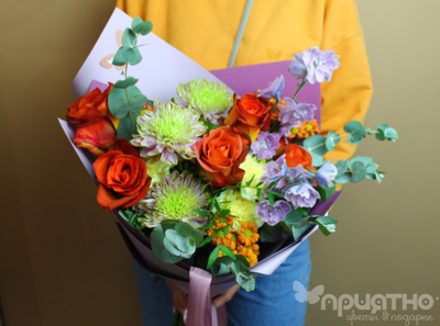 Букет цветов на 8 марта № 708