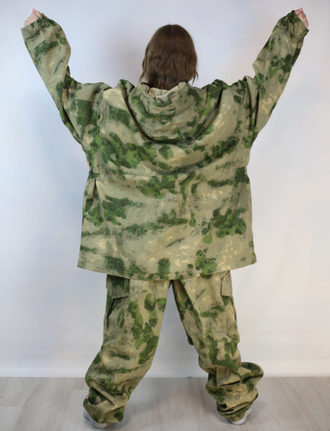 ЛЕТНИЙ КОСТЮМ ГОРКА ВЕЛИКАН МОХ № 123332 (БОЛЬШОГО РАЗМЕРА 64-66, 68-70) ТКАНЬ ТВИЛ