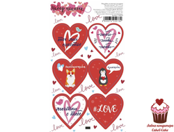 Наклейка Ты мое счастье, лист = 6 шт