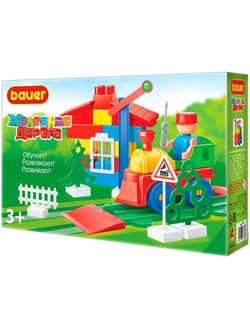 Детский развивающий конструктор Bauer Железная дорога. Блокмен и диспетчерская