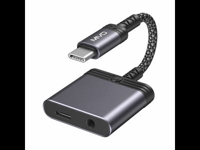 Переходник TYPE-C to TYPE-C + Jack 3.5mm Mivo MX-T5