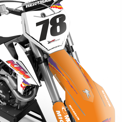 Наклейки на мотоцикл KTM 125-450 SX, SXF 2019-2022, EXC 2020-2023/GR8 #5881-1