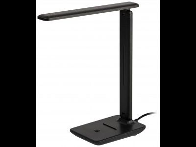 Светильник настольный ЭРА NLED-508  7W 4000K 4K h310 выкл, черный, под кожу 59152
