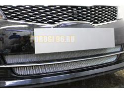 Защита радиатора KIA Optima 2015-2018 (GT / GT-Line) chrome низ