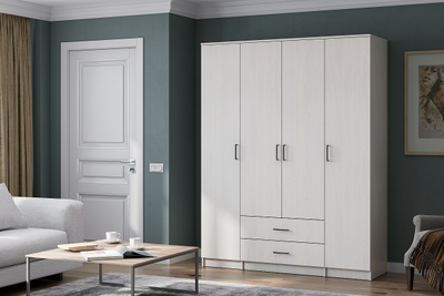 Шкаф ШК 1 (Серия 2) (Ясень анкор светлый), Ш 1601* В 2050* Г 520 мм