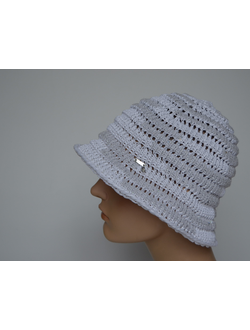 Шляпка Италия Vizio 1245 P белая летняя