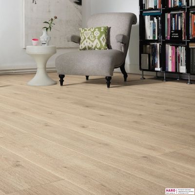 Ламинат Haro Tritty 100 Gran Via Дуб Контура Каменно-Серый 531917 32 класс толщина 8 мм с фаской 2.68 м2